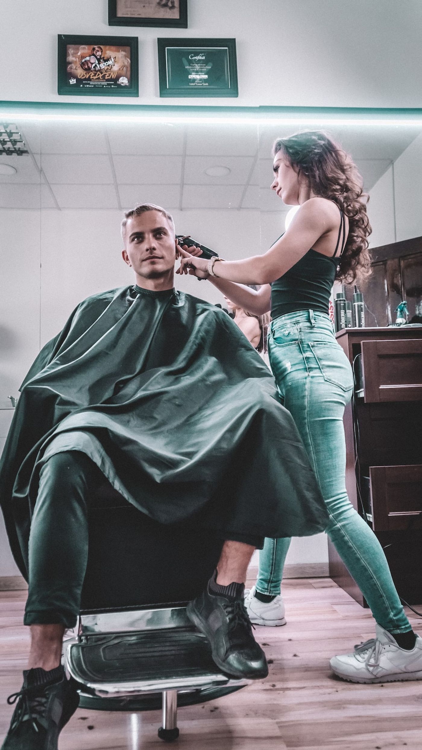 barber shop frýdek-místek ukázka práce portfolio